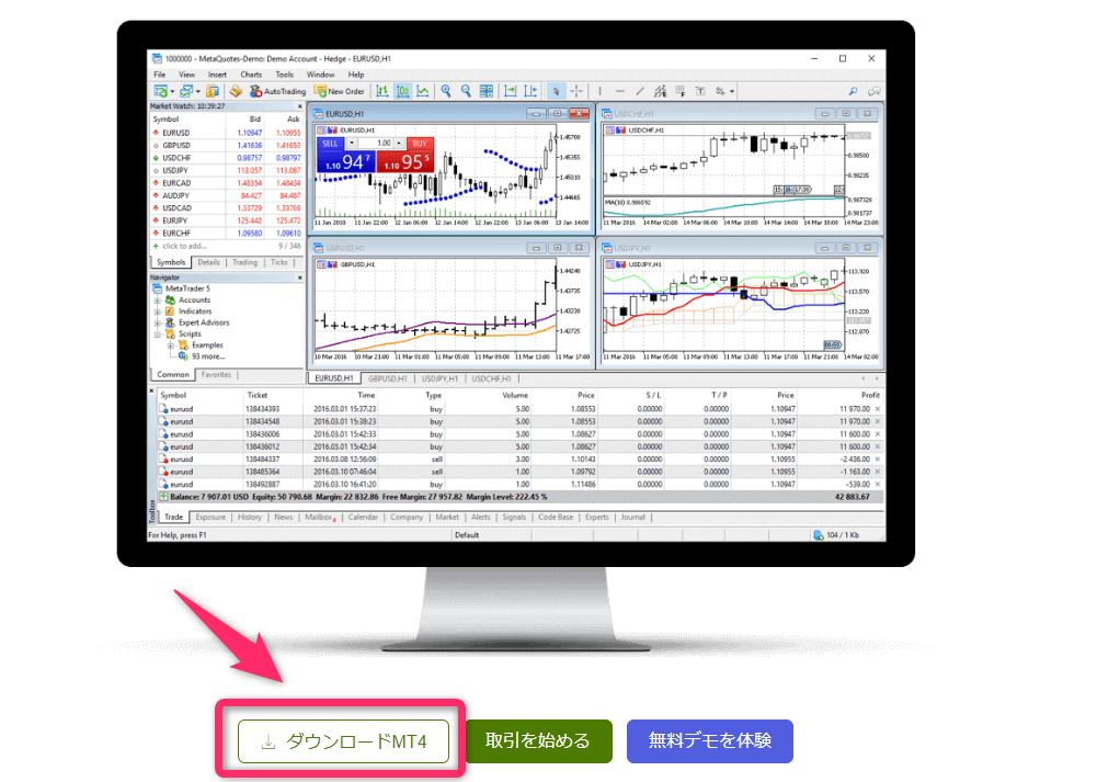 IFC MarketsのMT4インストーラー