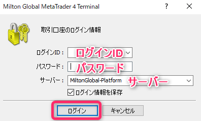 MT4ログイン
